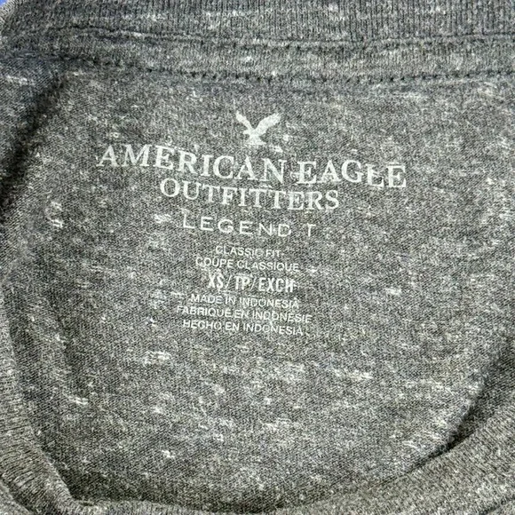 American Eagle Outfitters Legend T Mens XS Gray Heathered Crew Neck T-Shirt - Picture 4 of 4